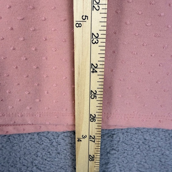 Gibson look women’s puff sleeves pink blouse XL preowned - Picture 7 of 9